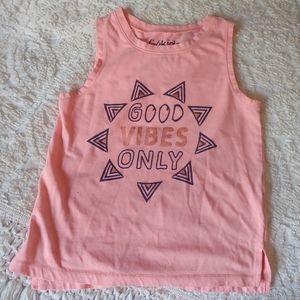 Fab kids | Good Vibes Only Coral Tank Top L 8/10